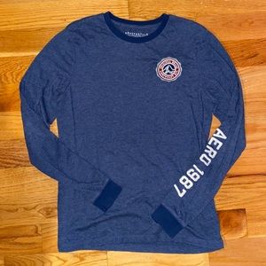 NWOT Blue Long Sleeve Aeropostale Tee